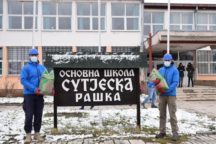 Donation of Pellets to local school 